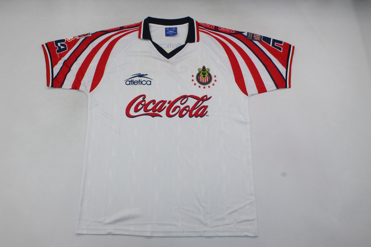 AAA Quality Chivas Guadalajara 98/99 Away White Soccer Jersey